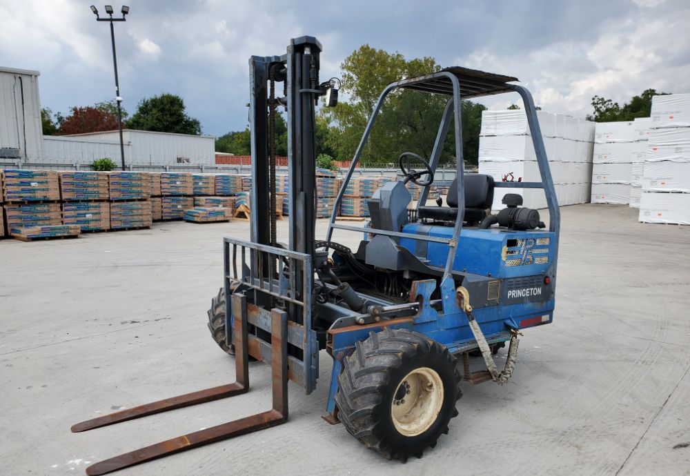 2008 Princeton PB50 5,000 lbs Rough Terrain Piggy-back Forklift Truck