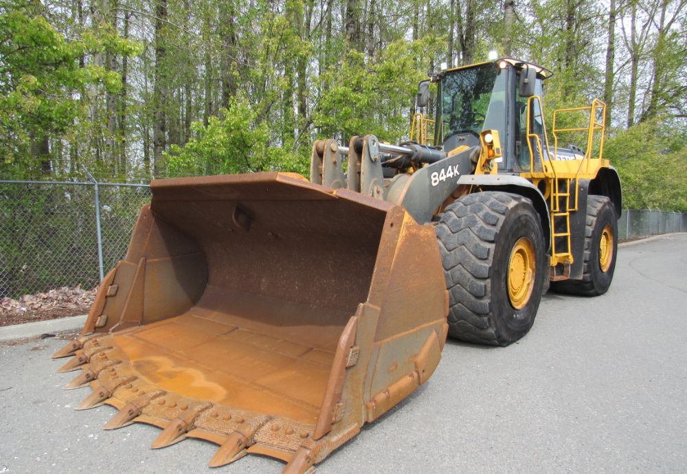 2009 John Deere 844K 4WD Articulating Wheel Loader Cab A/C Tractor
