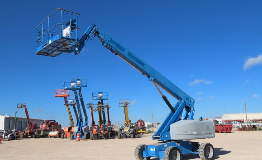 2012 Genie S-65 65' 4WD Diesel Articulating Boom Lift Man Aerial Jib