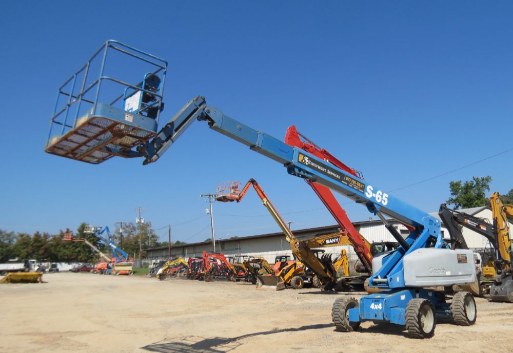 2013 Genie S65 65' 4WD Diesel Telescopic Boom Lift Man Aerial bidadoo -Repair