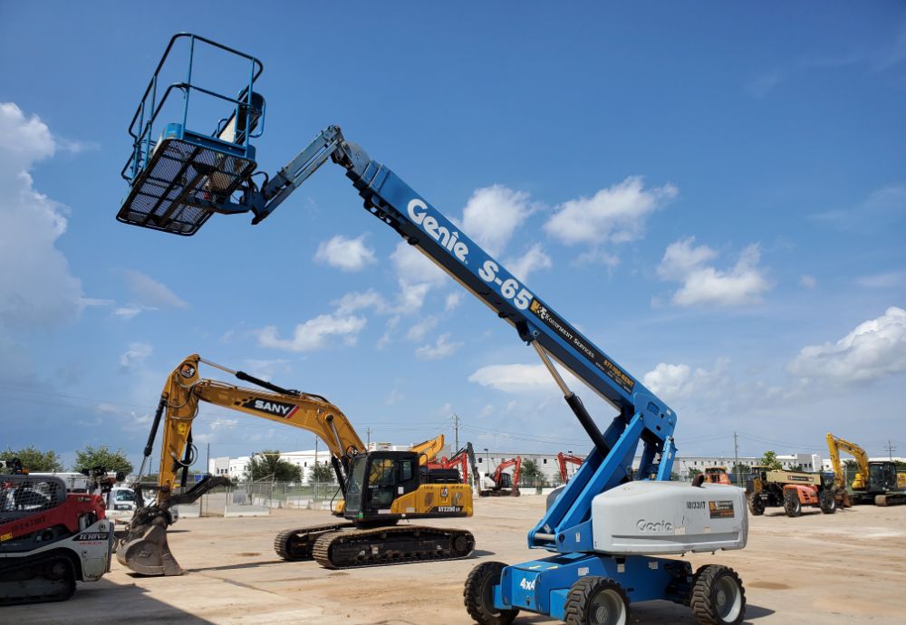 2014 Genie S-65 65' 4WD Diesel Telescopic Boom Lift Man Aerial -Parts/Repair