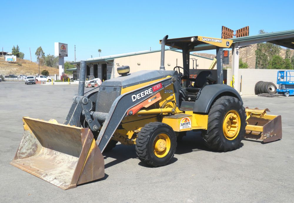 2015 John Deere 210KEP 4WD Skip Loader Box Scraper Landscape Tractor