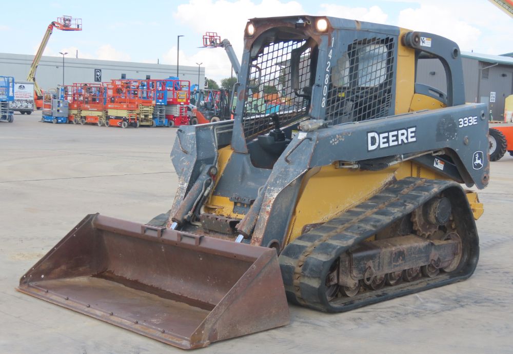 2015 John Deere 333E Skid Steer Track Loader Crawler Diesel Bucket