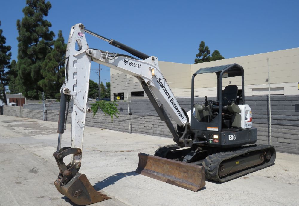 2016 Bobcat E50 Mini Excavator Rubber Tracks Backhoe Aux Hydraulic Blade