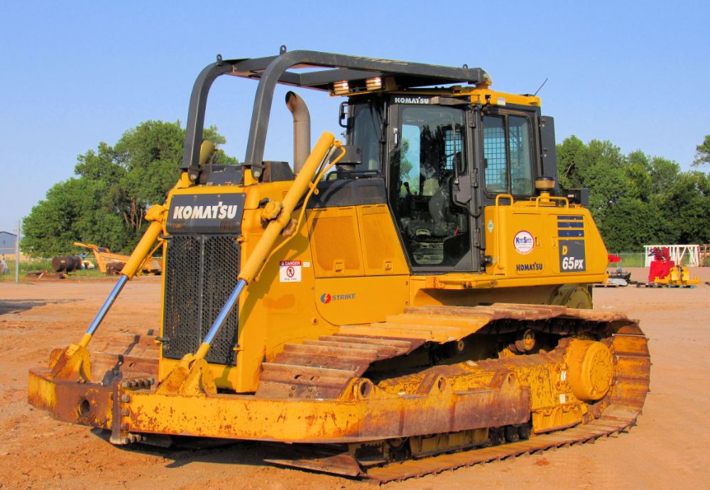 2018 Komatsu D65PX-18 Crawler Dozer Rockland Blade Winch Sweeps A/C Cab