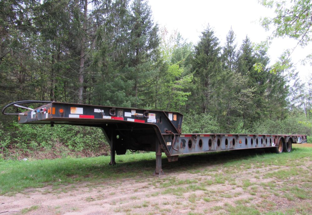 Fontaine HT70A-HGR 48' T/A Equipment Dovetail Trailer W/ Winch -Parts/Repair