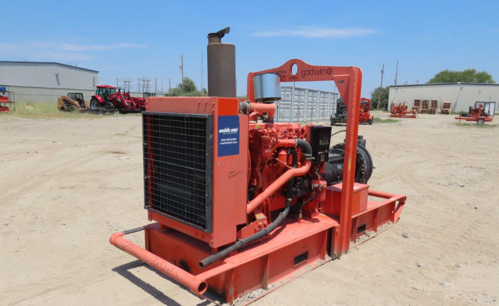 Godwin Pumps HL130M 6'' x 4'' Skid Mounted Dry-Prime Water Pump -Parts/Repair