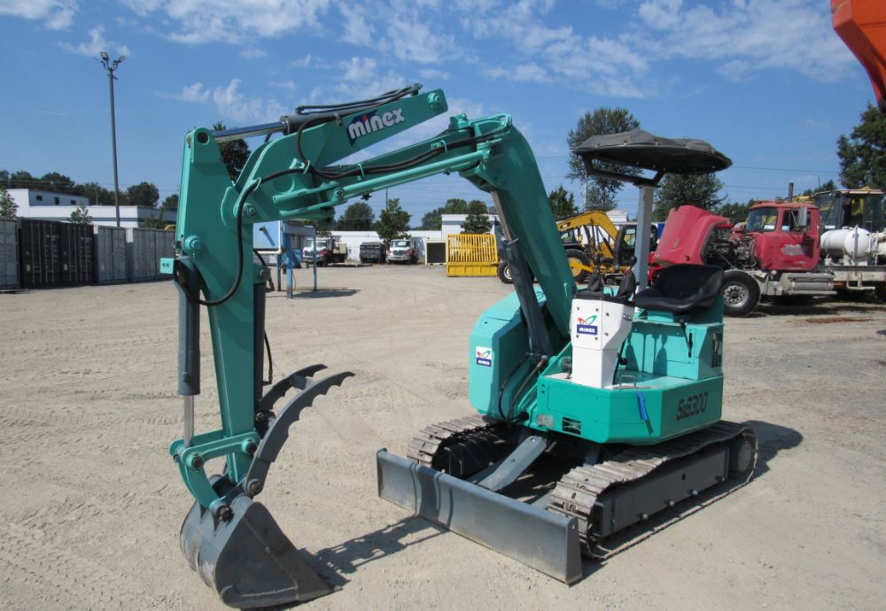 Minex S&B 300 Mini Hydraulic Excavator Steel Tracks Backhoe Thumb Blade